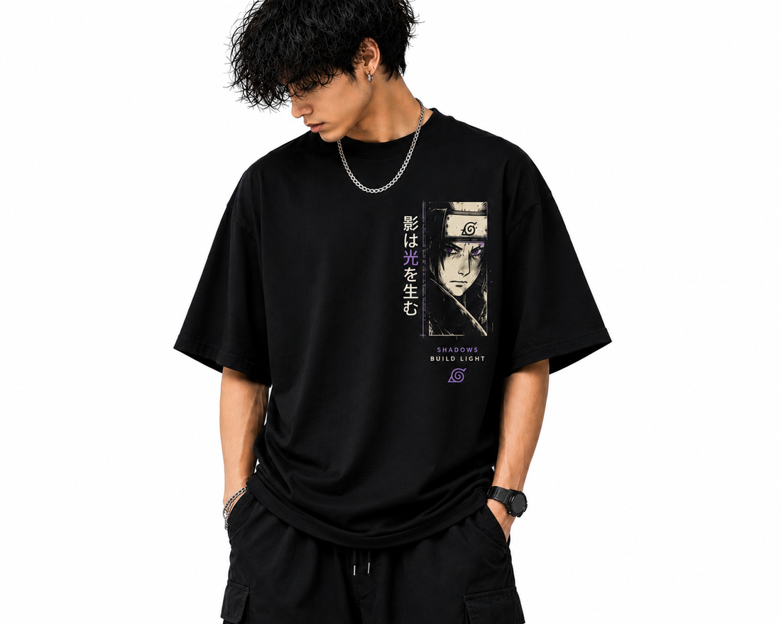 Men's Oversized Printed T-Shirt Style A Ninja