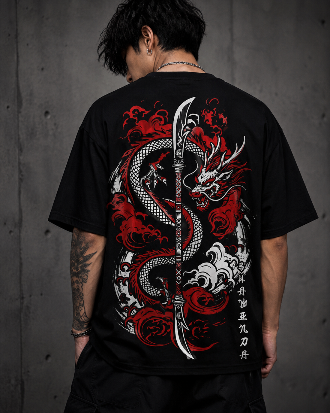 Men's Oversized Printed T-Shirt Style DARGON