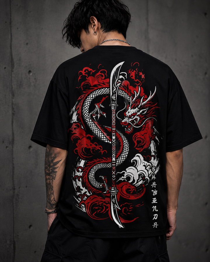 Men's Oversized Printed T-Shirt Style DARGON