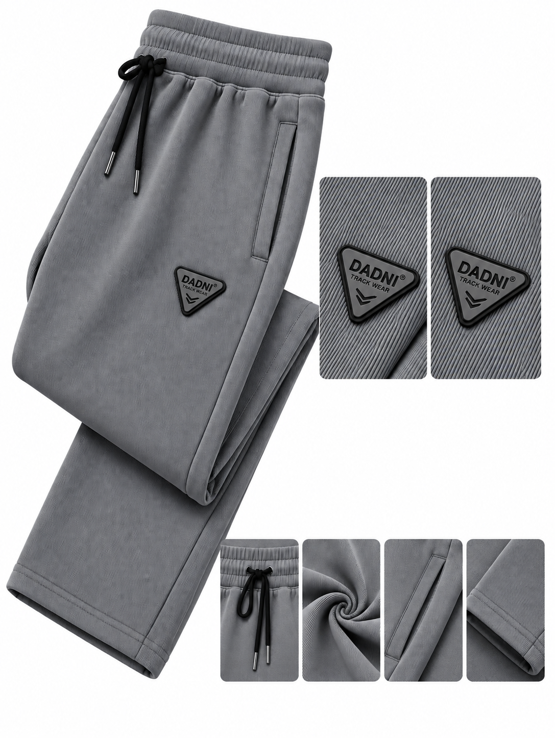 DADNI Men’s Track Pants | Relaxed Fit Joggers with Drawstring Waist