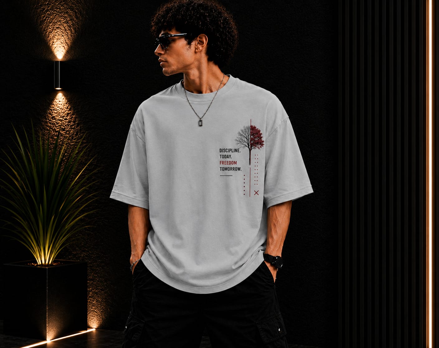Men's Oversized Printed T-Shirt
