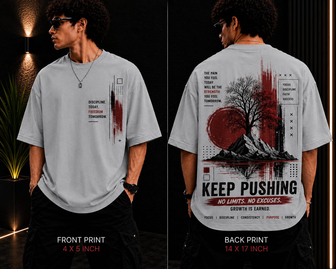 Men's Oversized Printed T-Shirt