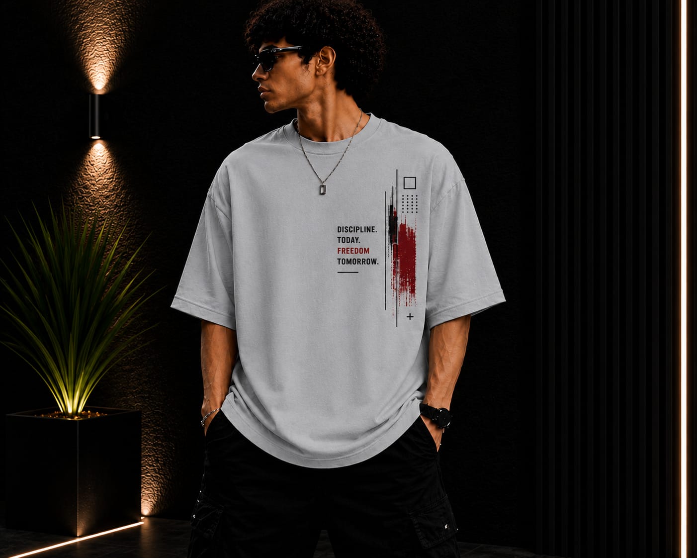 Men's Oversized Printed T-Shirt