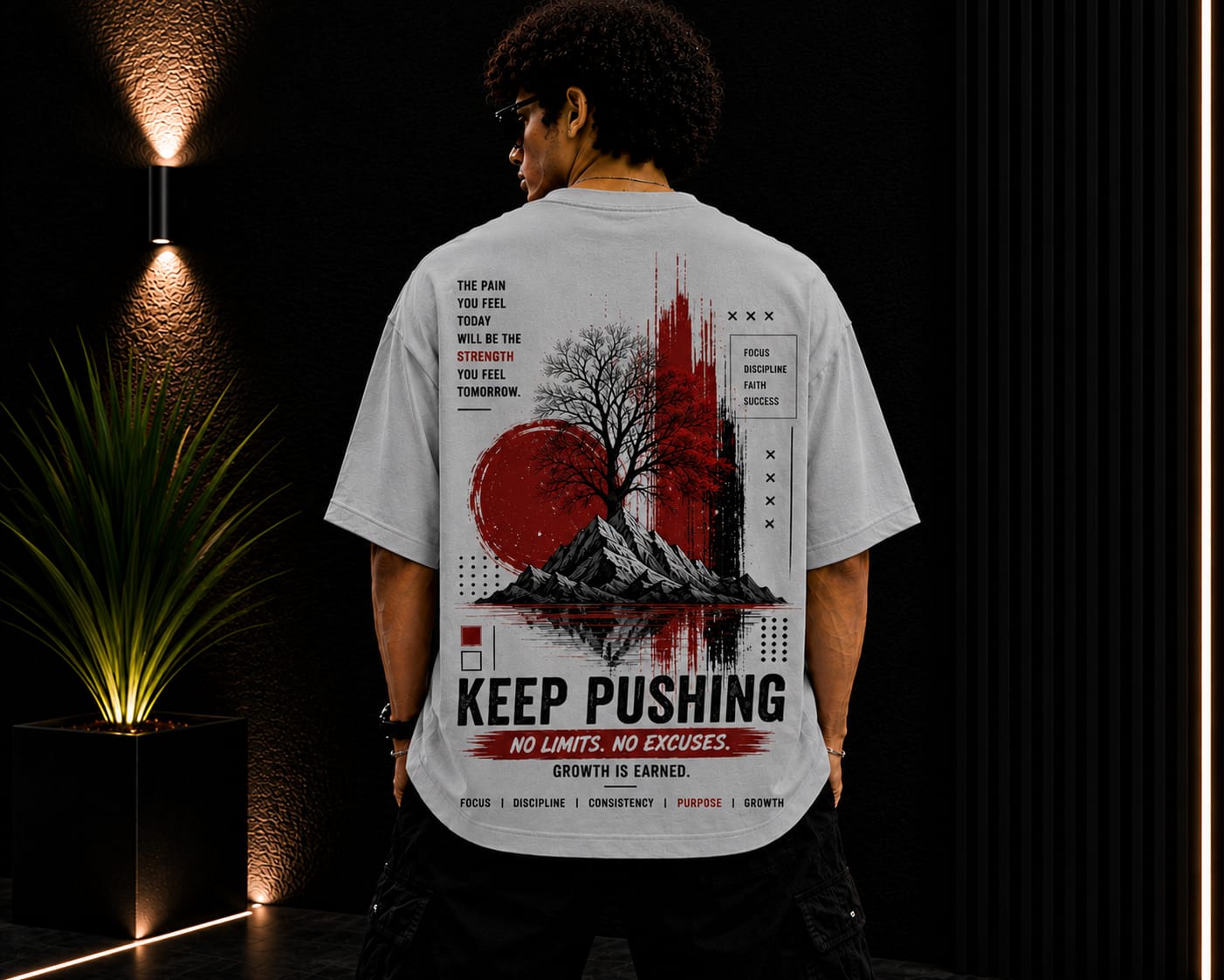 Men's Oversized Printed T-Shirt