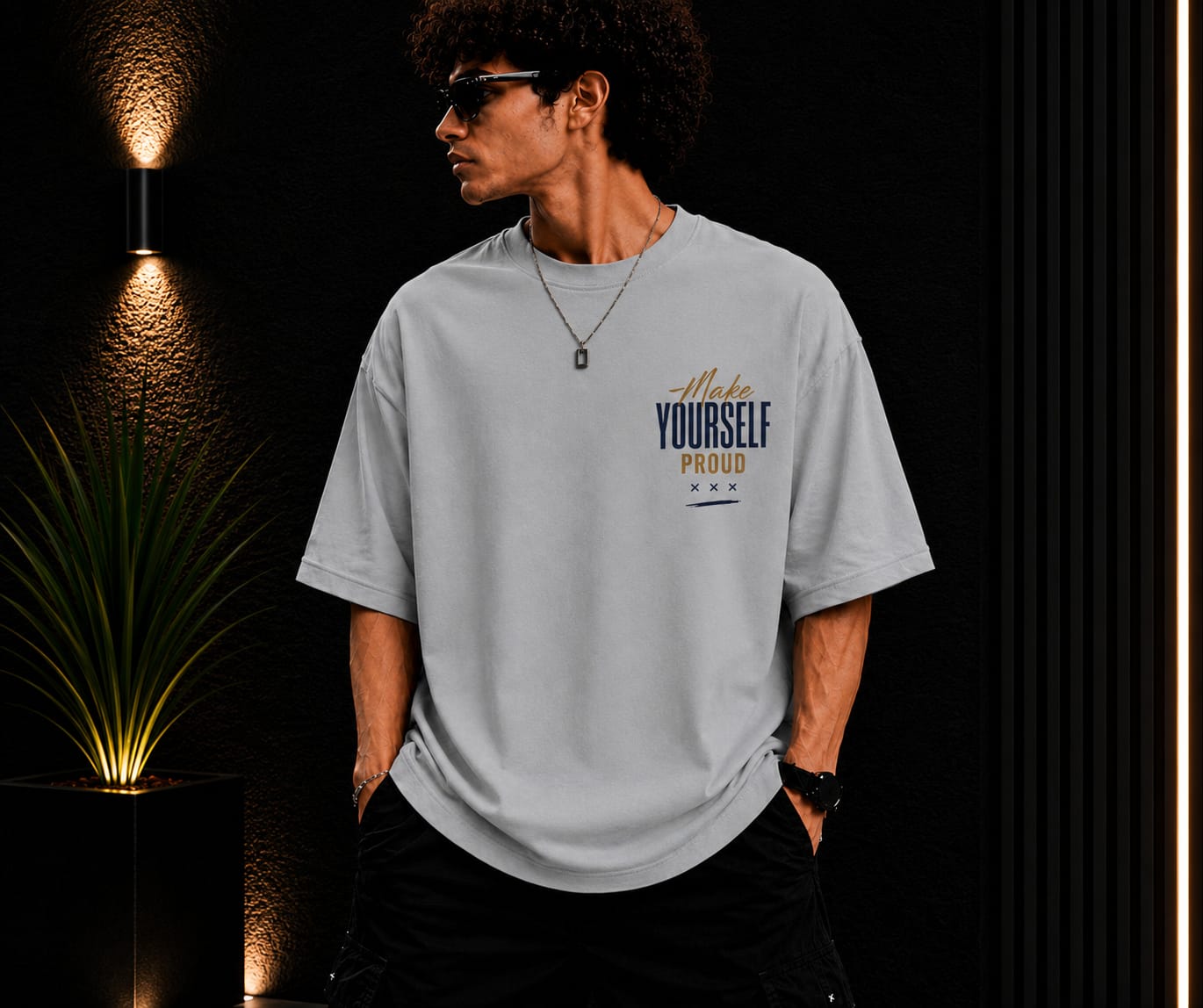 Men's Oversized Printed T-Shirt