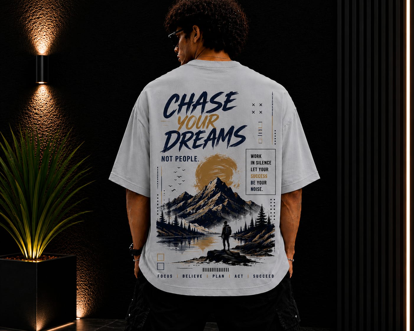 Men's Oversized Printed T-Shirt