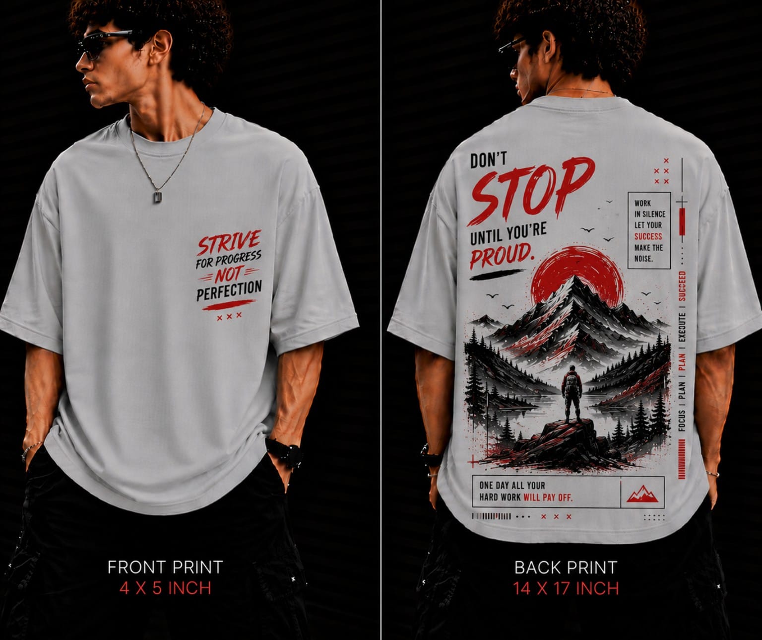 Men's Oversized Printed T-Shirt