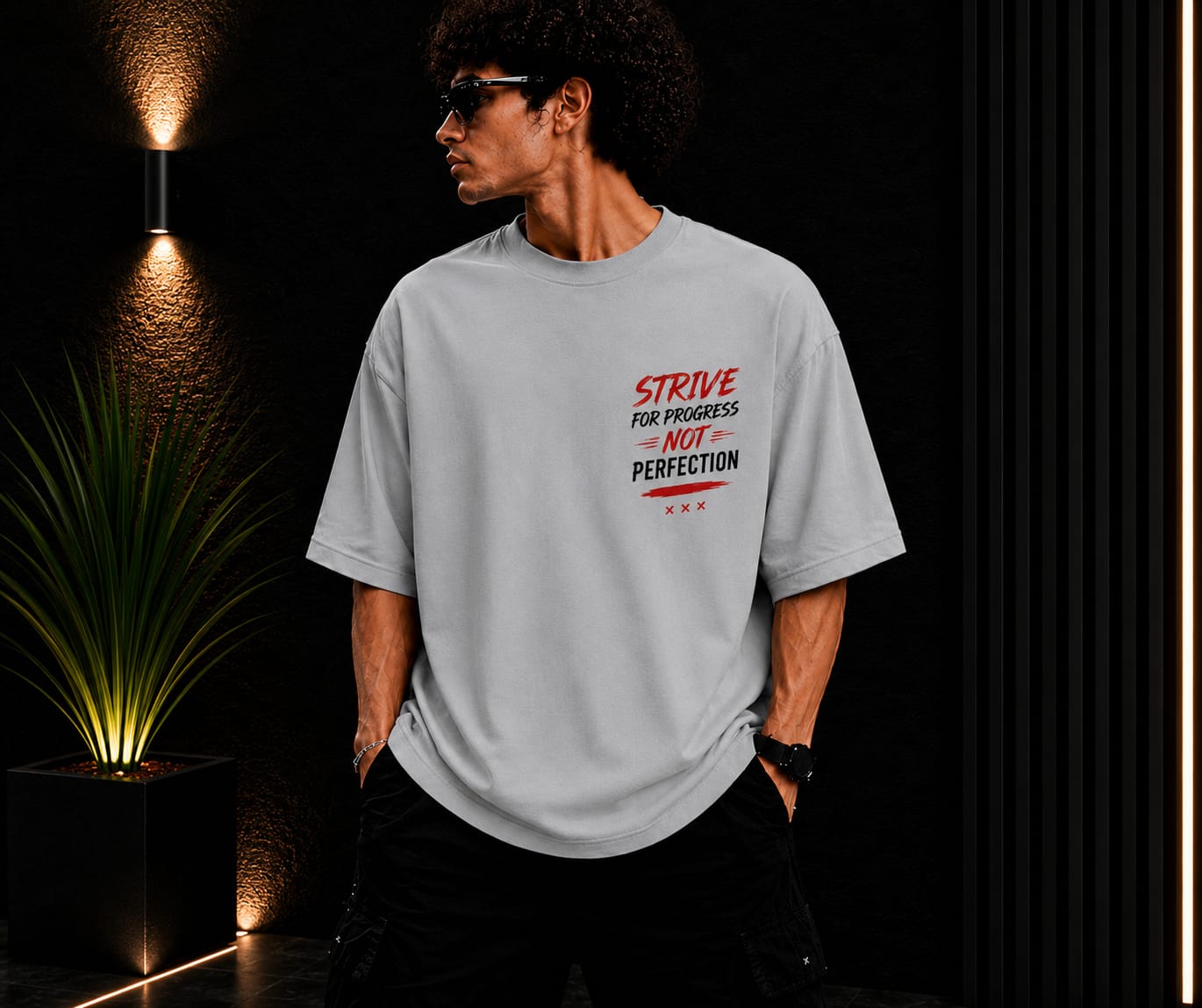Men's Oversized Printed T-Shirt