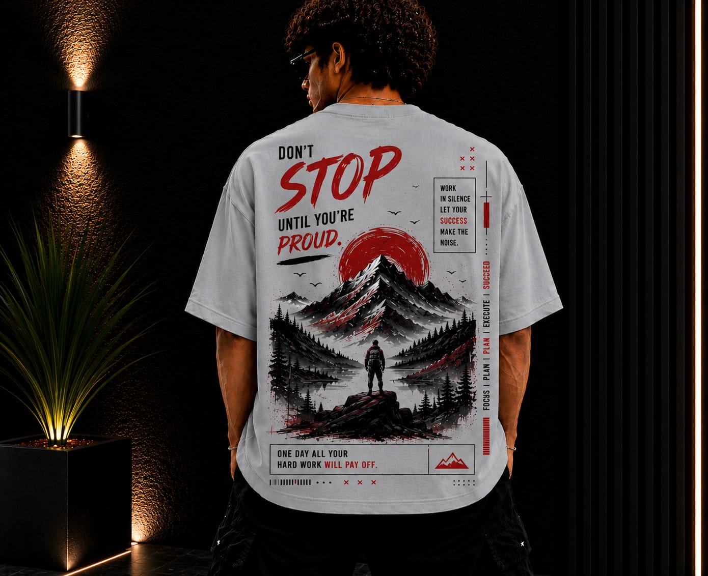 Men's Oversized Printed T-Shirt