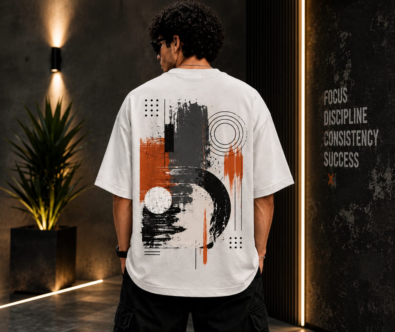 Men's Oversized Printed T-Shirt