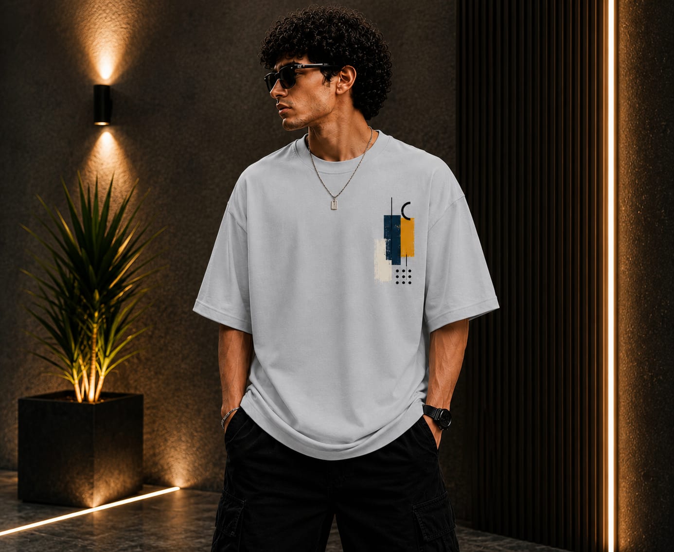 Men's Oversized Printed T-Shirt