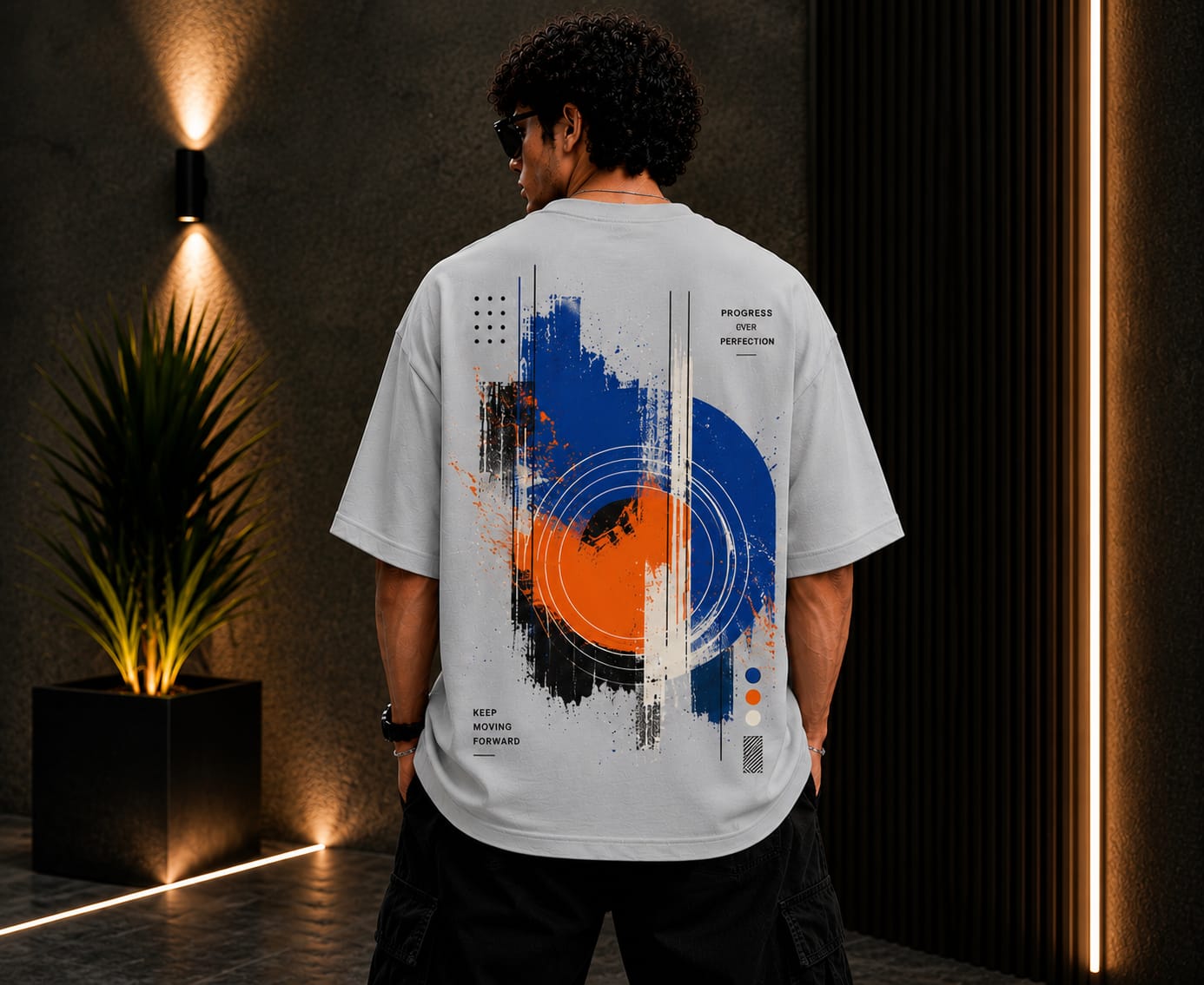 Men's Oversized Printed T-Shirt