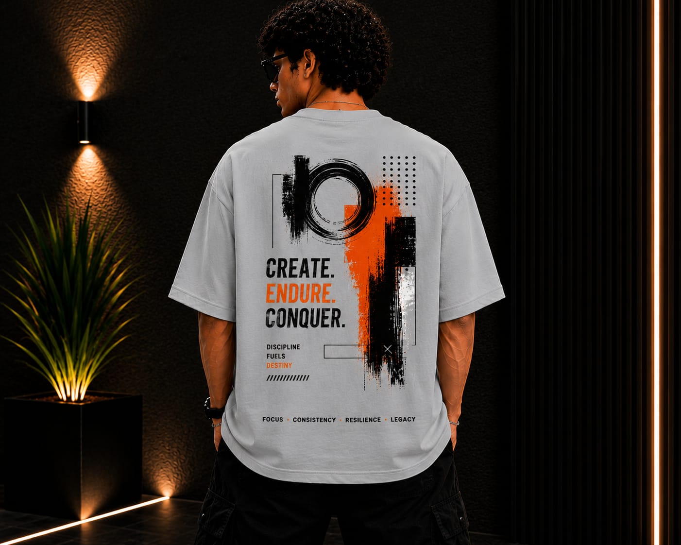Men's Oversized Printed T-Shirt