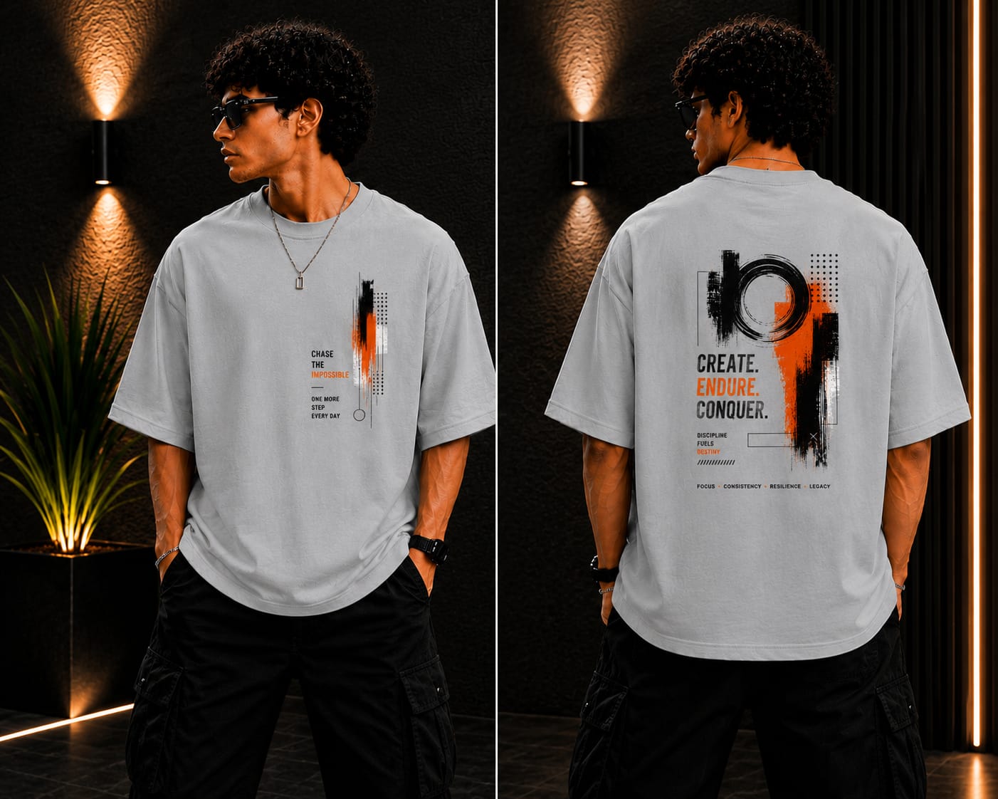 Men's Oversized Printed T-Shirt