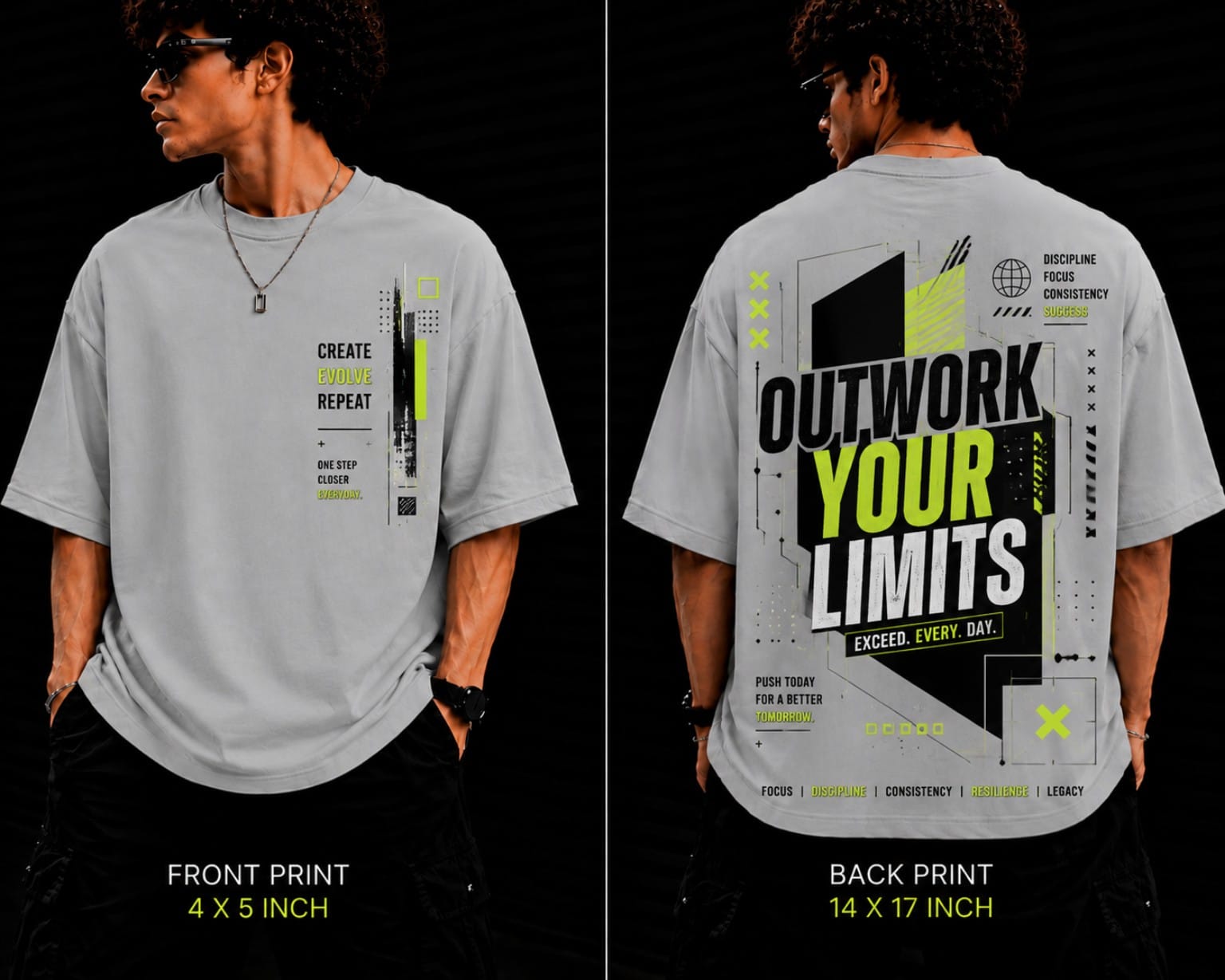 Men's Oversized Printed T-Shirt
