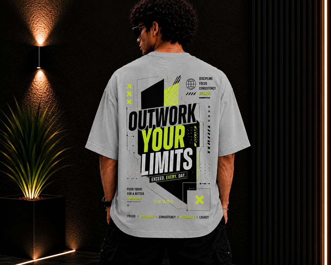 Men's Oversized Printed T-Shirt