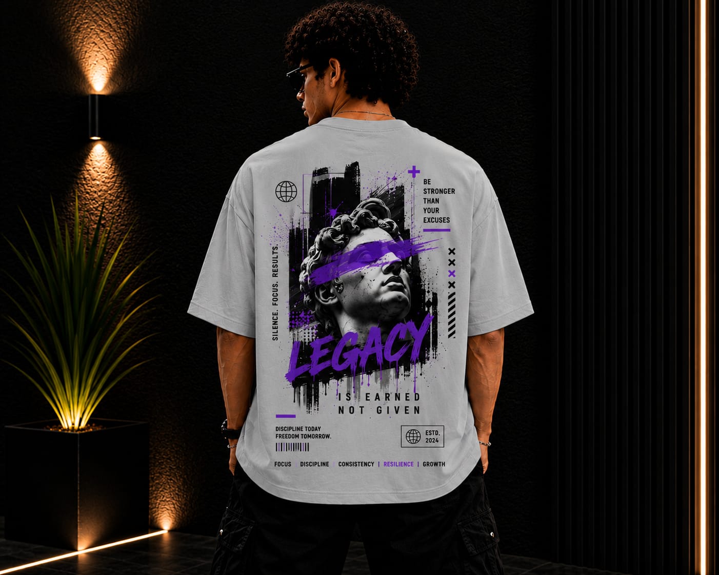 Men's Oversized Printed T-Shirt