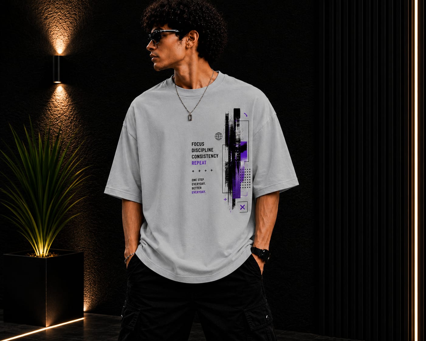 Men's Oversized Printed T-Shirt