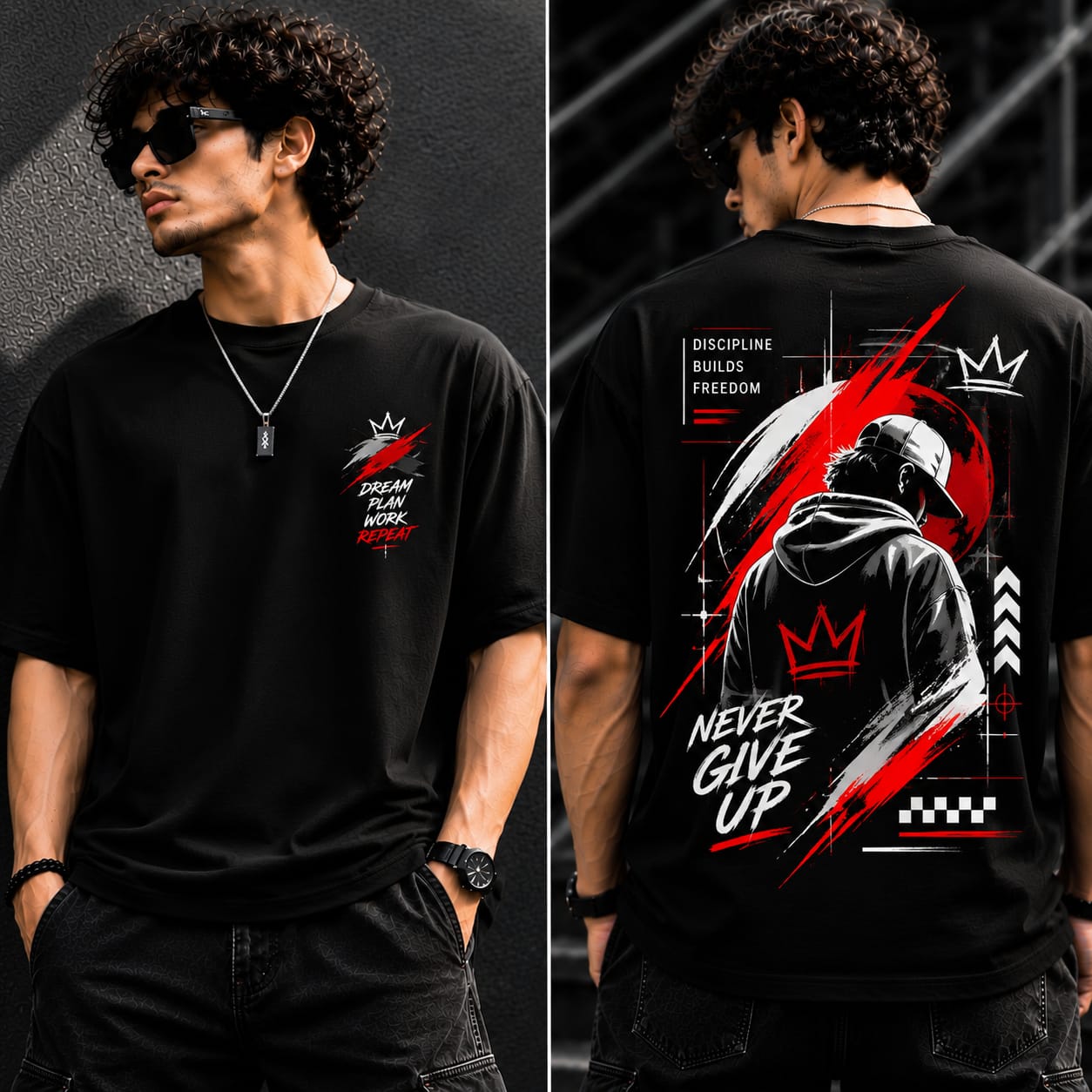 Men's Oversized Printed T-Shirt