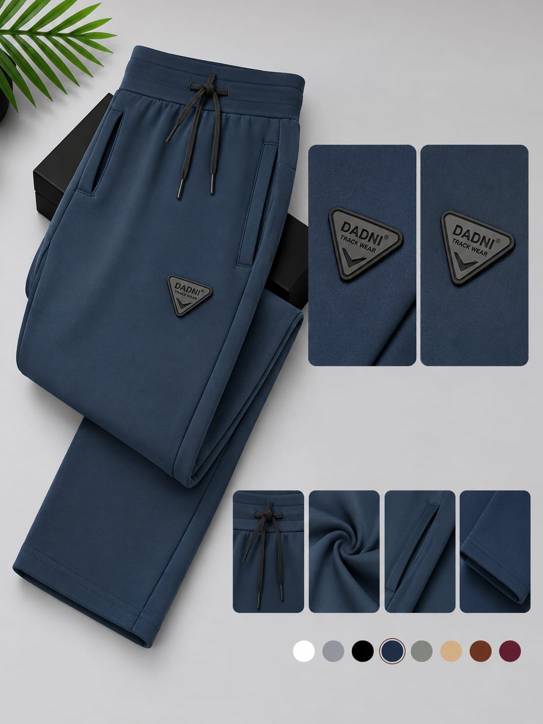 DADNI Men’s Track Pants | Relaxed Fit Joggers with Drawstring Waist