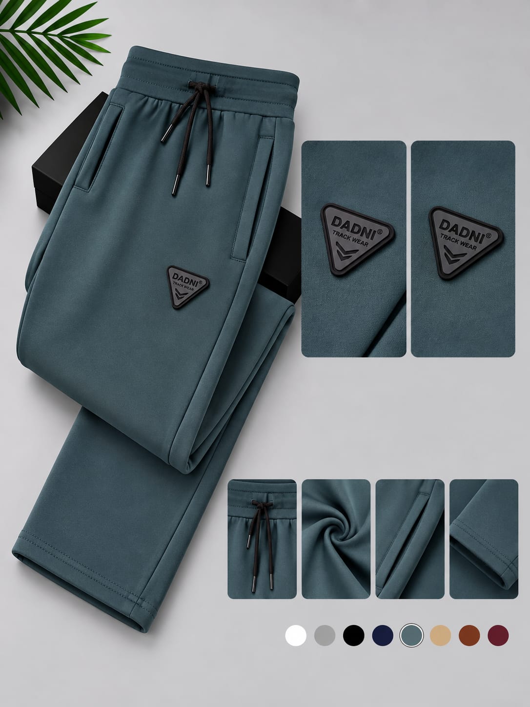 DADNI Men’s Track Pants | Relaxed Fit Joggers with Drawstring Waist