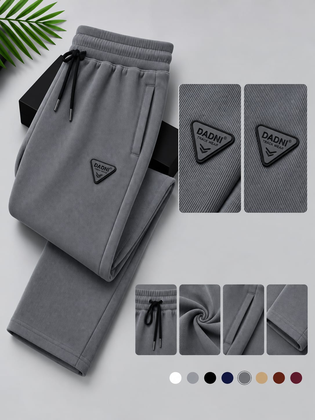 DADNI Men’s Track Pants | Relaxed Fit Joggers with Drawstring Waist