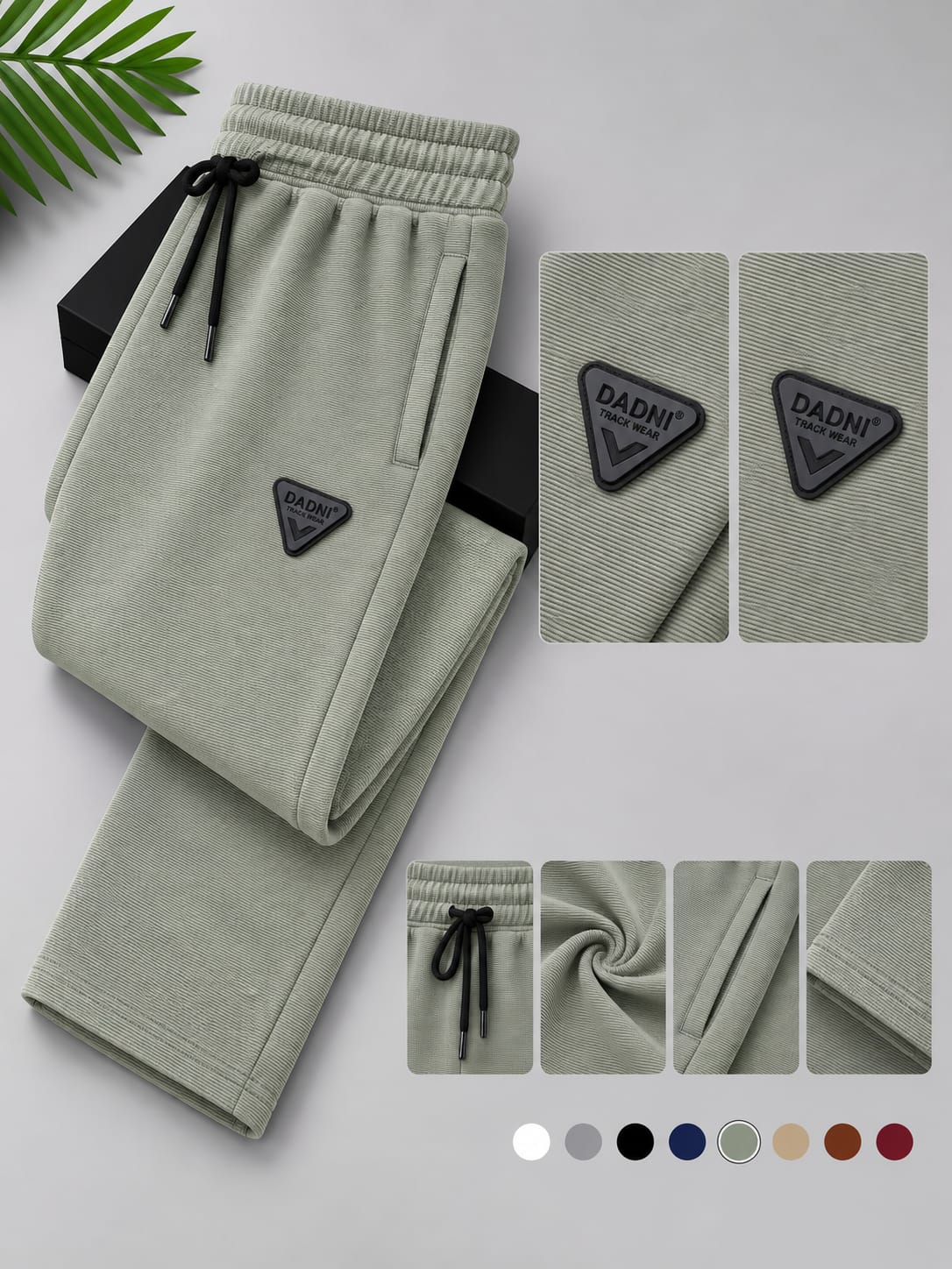 DADNI Men’s Track Pants | Relaxed Fit Joggers with Drawstring Waist