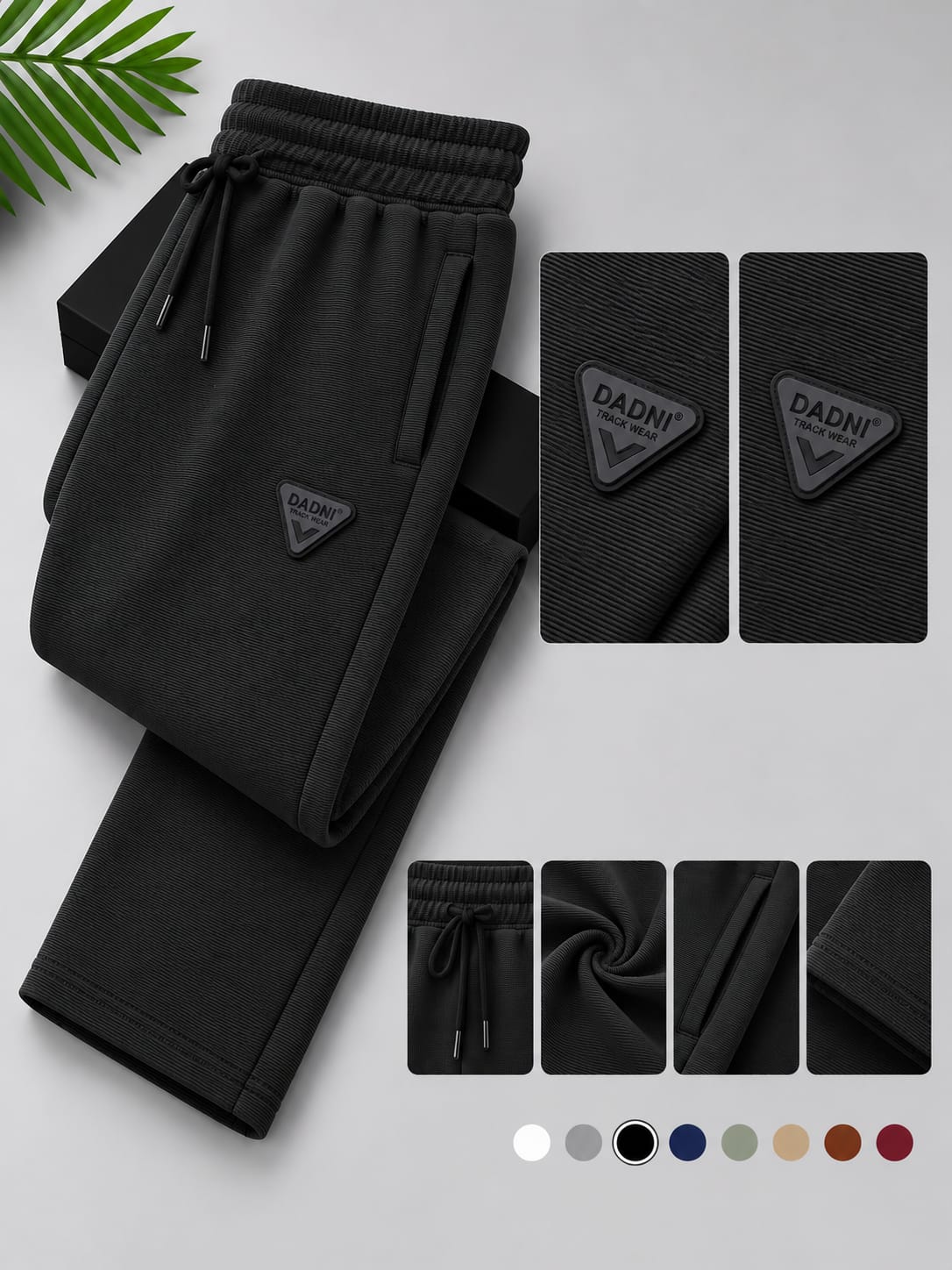 DADNI Men’s Track Pants | Relaxed Fit Joggers with Drawstring Waist