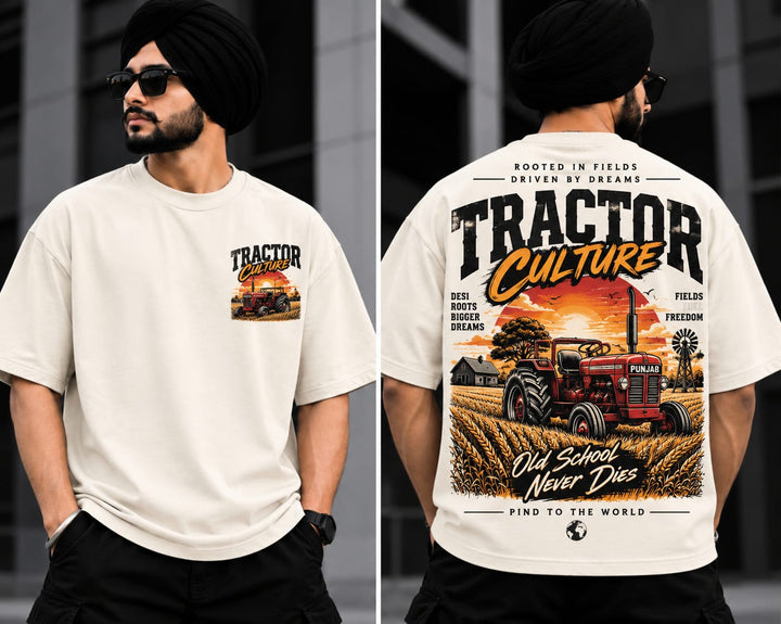 Men's Oversized Printed T-Shirt Style(TRACTOR CULTURE) (Copy)