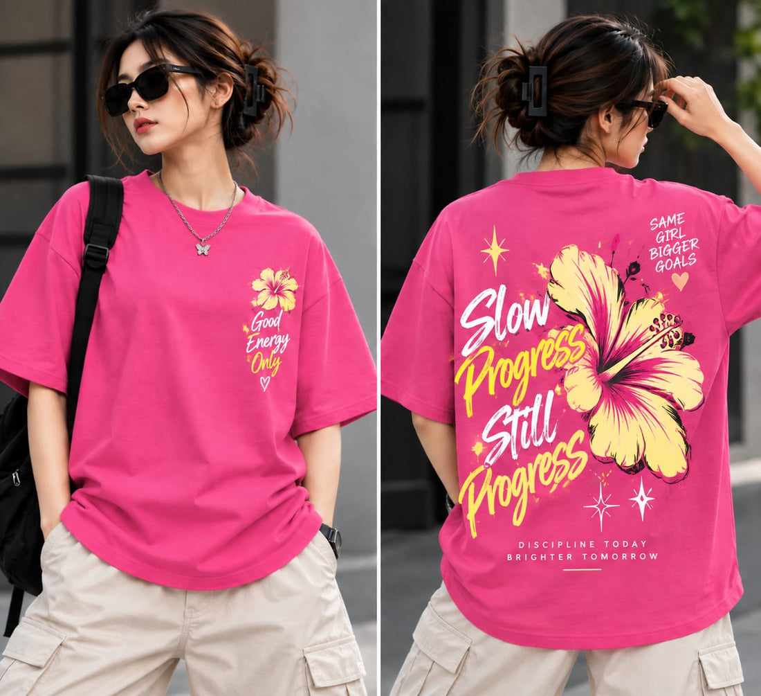 Women’s/Girl's Oversized Printed T-Shirt